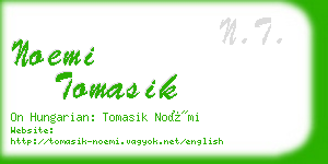 noemi tomasik business card